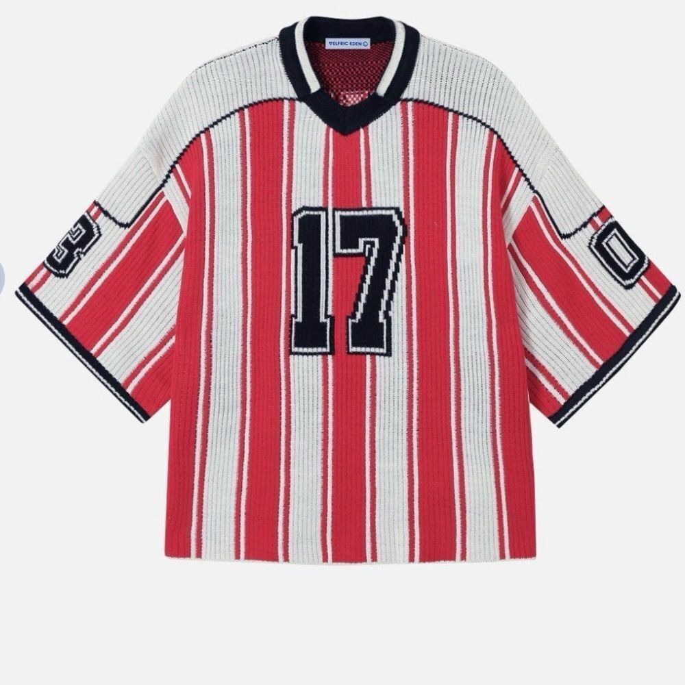 AELFRIC EDEN 17 STRIPE FOOTBALL KNIT Size Medium